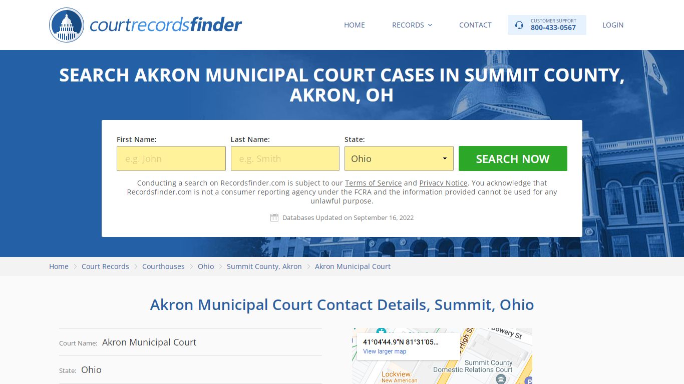 Akron Municipal Court Case Search - RecordsFinder